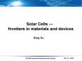 Solar Cells --- PowerPoint PPT Presentation