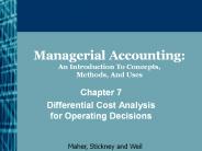 Managerial Accounting: An Introduction To Concepts, Methods, And Uses