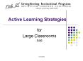 Active Learning Strategies PowerPoint PPT Presentation