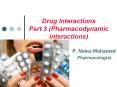 Drug Interactions Part 3 (Pharmacodynamic Interactions) PowerPoint PPT Presentation