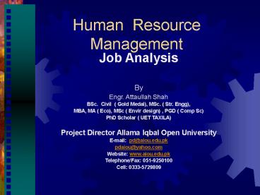 Human Resource Management