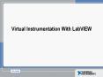 Virtual Instrumentation With LabVIEW PowerPoint PPT Presentation