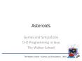 Asteroids PowerPoint PPT Presentation