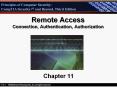 Remote Access Connection, Authentication, Authorization PowerPoint PPT Presentation