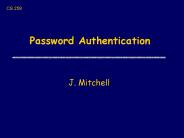 Password Authentication