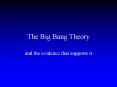 The Big Bang Theory PowerPoint PPT Presentation