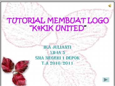 TUTORIAL MEMBUAT LOGO 