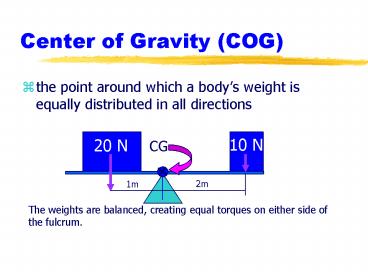 Center of Gravity (COG)
