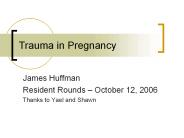 Trauma in Pregnancy