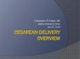 Cesarean Delivery Overview PowerPoint PPT Presentation