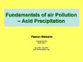Fundamentals of air Pollution  PowerPoint PPT Presentation