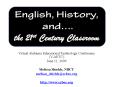 English, History,  and PowerPoint PPT Presentation