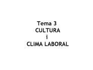 Tema 3 CULTURA i CLIMA LABORAL