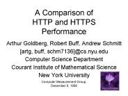 A Comparison of HTTP and HTTPS Performance