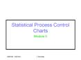 Statistical Process Control Charts PowerPoint PPT Presentation