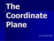 The Coordinate Plane