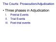 The Courts: Prosecution/Adjudication PowerPoint PPT Presentation