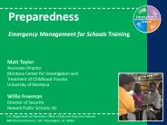 Preparedness  Emergency Management for Schools Training