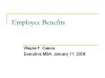 Employee Benefits PowerPoint PPT Presentation