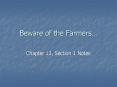 Beware of the Farmers PowerPoint PPT Presentation