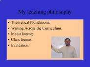 My teaching philosophy