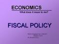 FISCAL POLICY PowerPoint PPT Presentation