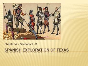 Spanish exploration of texas