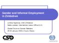 Gender and Informal Employment in Zimbabwe PowerPoint PPT Presentation