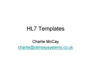 HL7 Templates