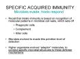 SPECIFIC ACQUIRED IMMUNITY PowerPoint PPT Presentation