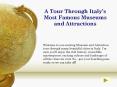 A Tour Through Italy PowerPoint PPT Presentation