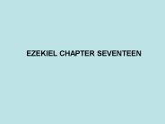 EZEKIEL CHAPTER SEVENTEEN