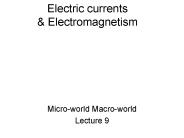 Electric currents