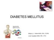 DIABETES MELLITUS