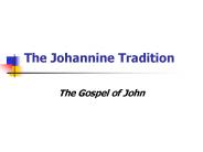 The Johannine Tradition