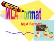 MLA Format PowerPoint PPT Presentation