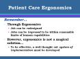 Patient Care Ergonomics PowerPoint PPT Presentation
