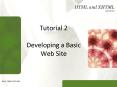 Tutorial 2 Developing a Basic Web Site PowerPoint PPT Presentation