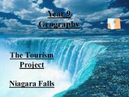 The Tourism Project Niagara Falls