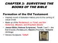 CHAPTER 3: SURVEYING THE BOOKS OF THE BIBLE PowerPoint PPT Presentation