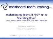 Implementing TeamSTEPPS