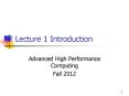 Lecture 1 Introduction PowerPoint PPT Presentation