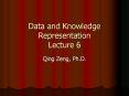 Data and Knowledge Representation Lecture 6 PowerPoint PPT Presentation
