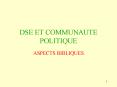 DSE ET COMMUNAUTE POLITIQUE PowerPoint PPT Presentation