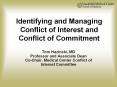 Identifying and Managing Conflict of Interest and Conflict of Commitment PowerPoint PPT Presentation