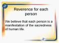 Reverence for each person PowerPoint PPT Presentation