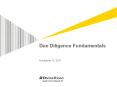 Due Diligence Fundamentals PowerPoint PPT Presentation
