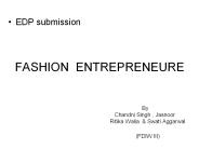 FASHION ENTREPRENEURE