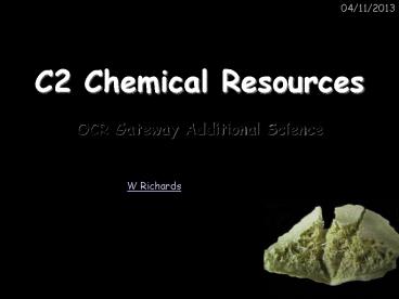 C2 Chemical Resources