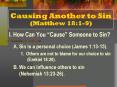 Causing Another to Sin (Matthew 18:1-9) PowerPoint PPT Presentation